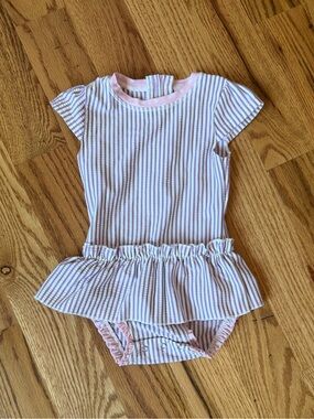 Ruffle Butts Striped Ruffle Bathing Suit